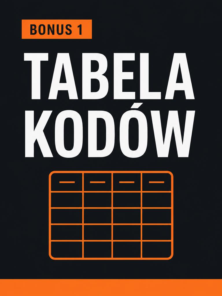 Okładka: Bonus 1 — Tabela kodów
